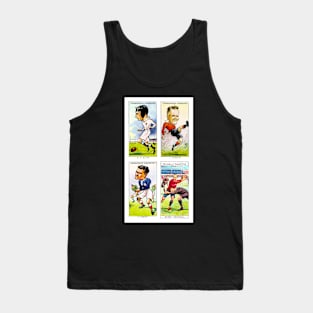 Vintage Rugby Cigarette Cards - Print Tank Top